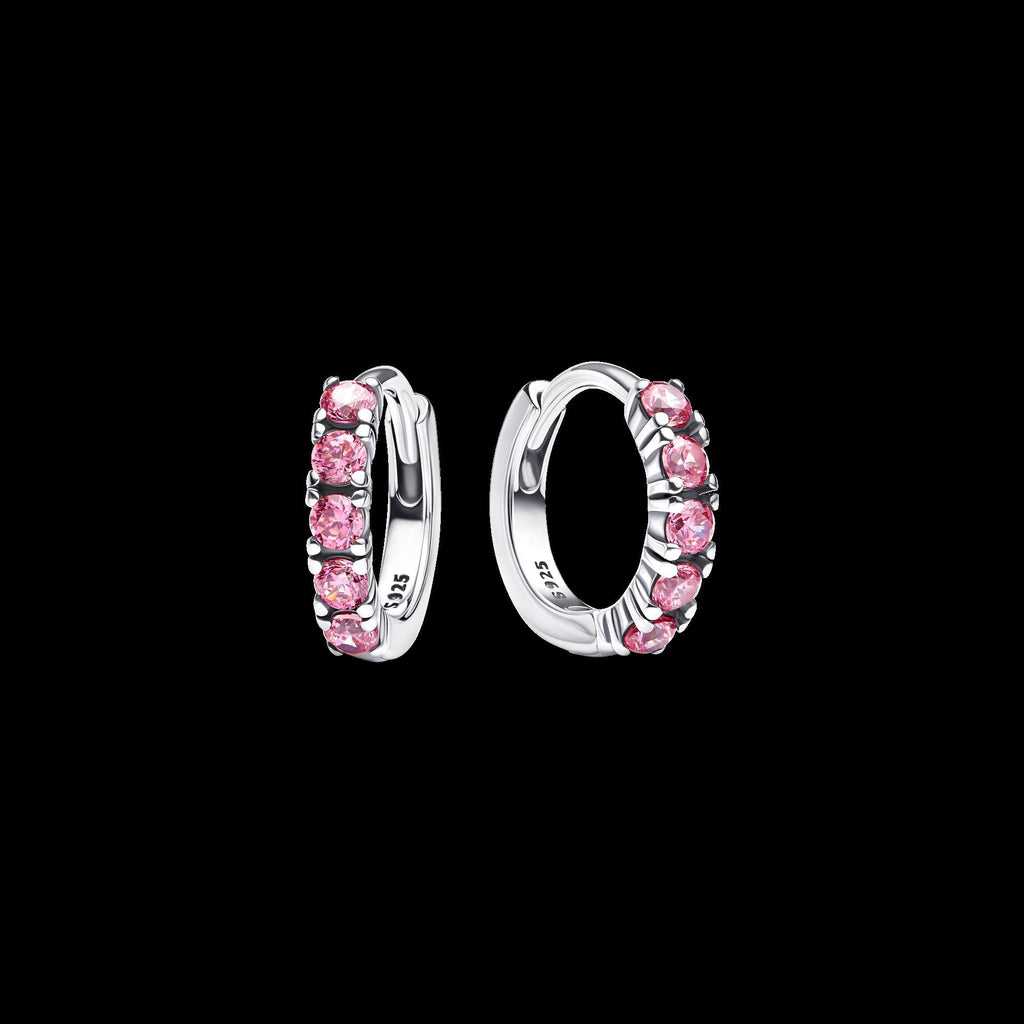Sparkling Huggie Hoop Earrings