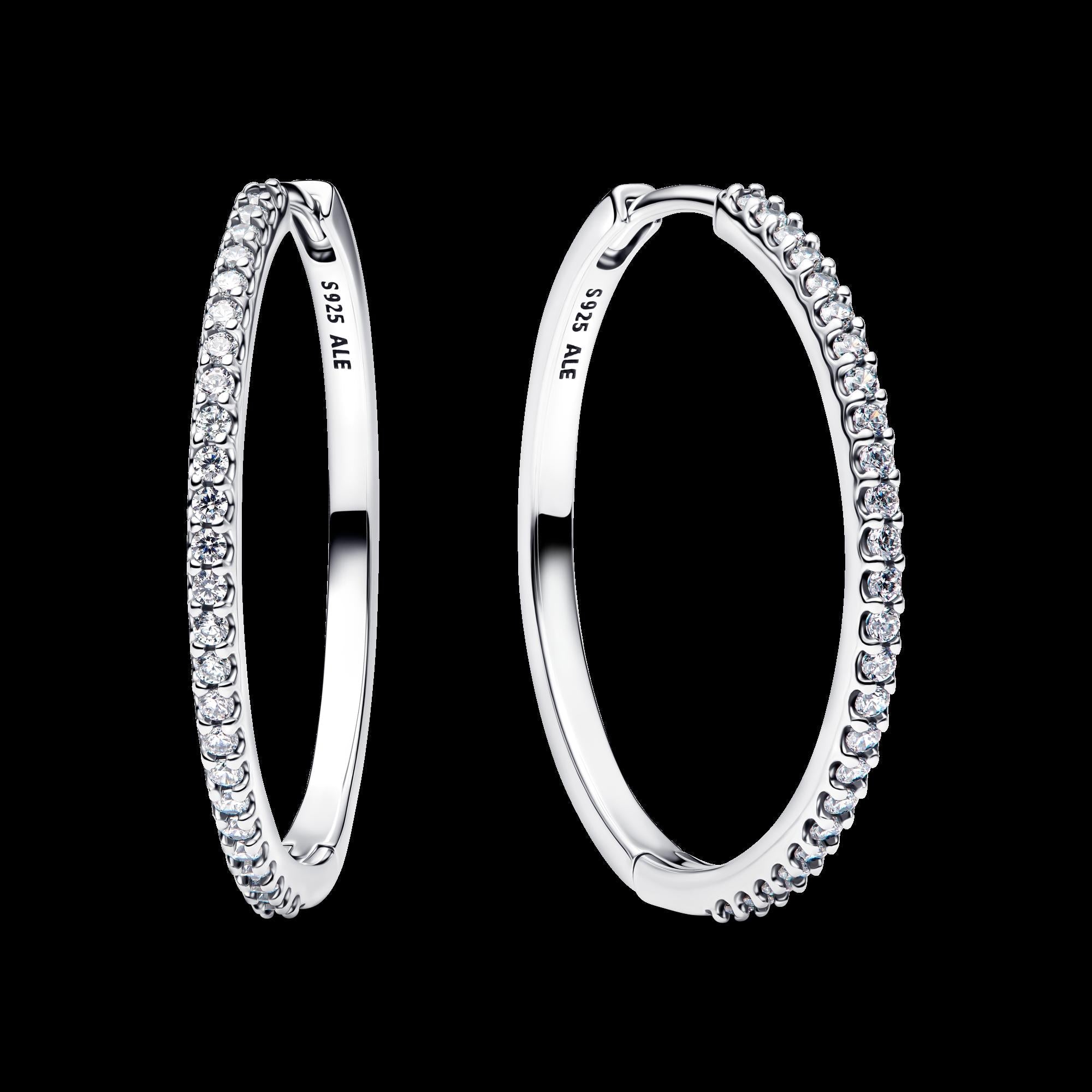 Sparkling Huggie Hoop Earrings