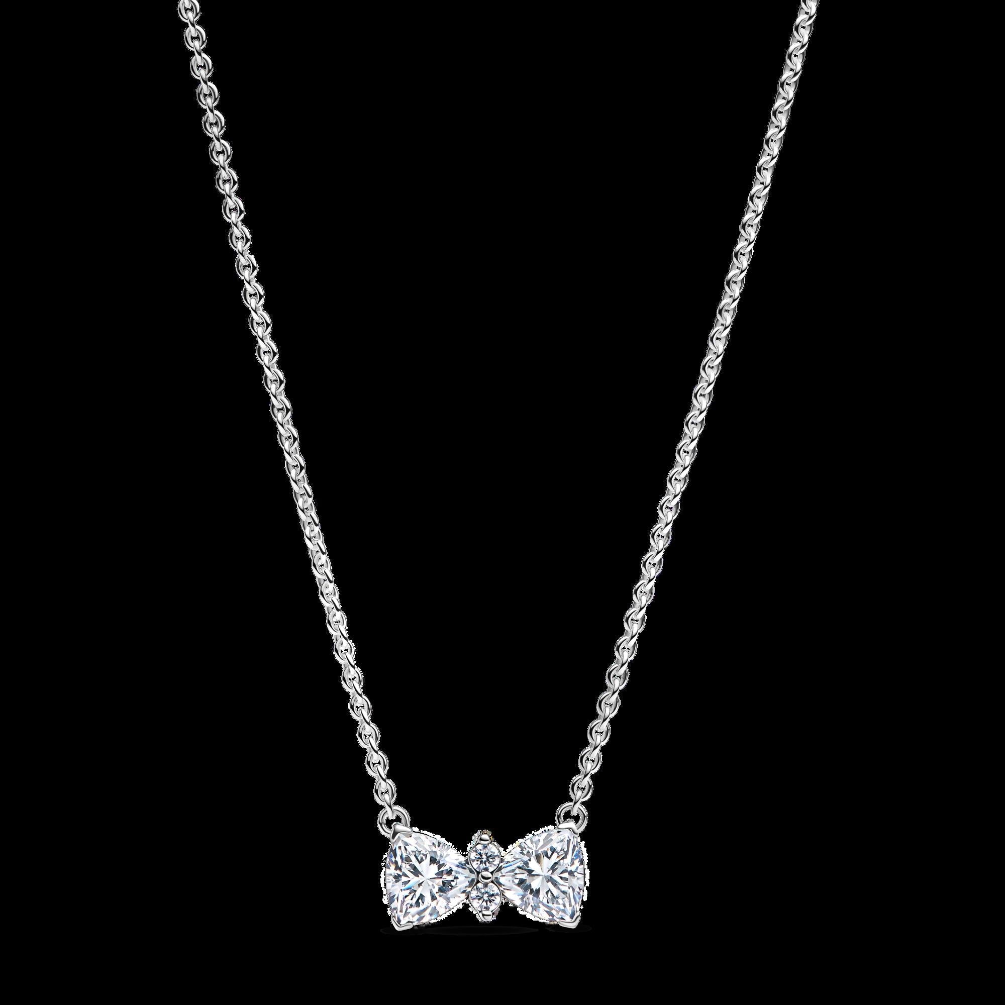 Sparkling Wishbone Heart Ring