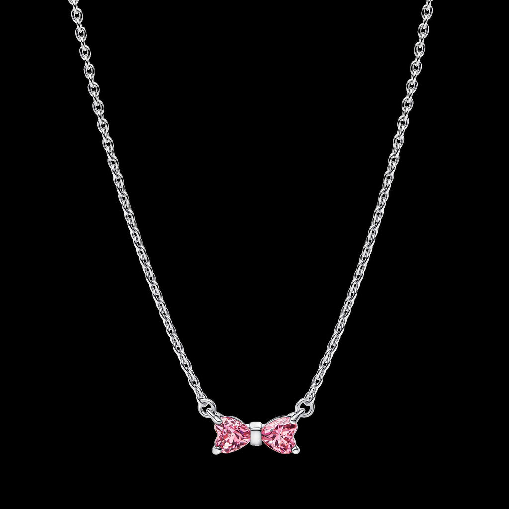 Sparkling Pink Bow Ring