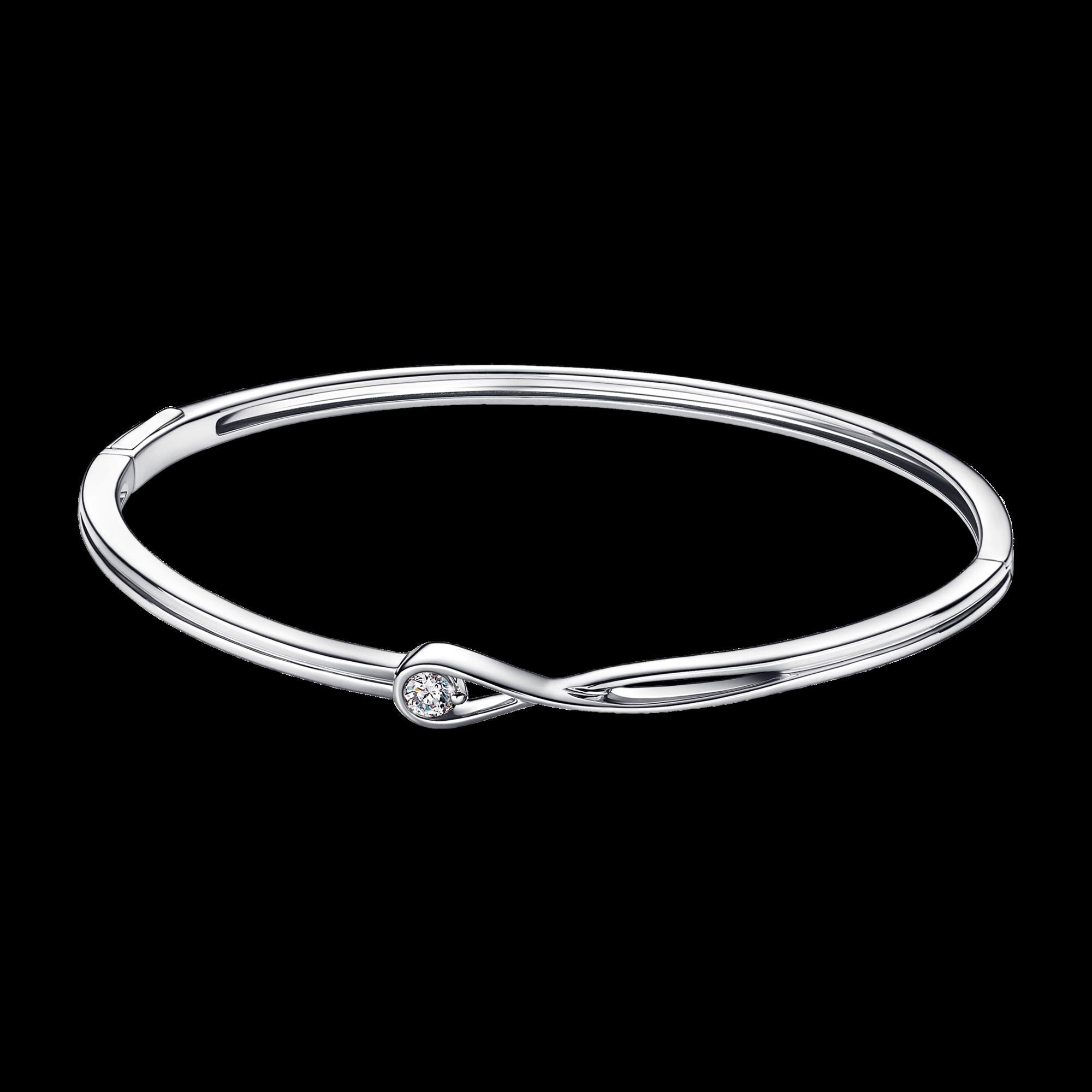 Sparkling Infinity Heart Collier Necklace