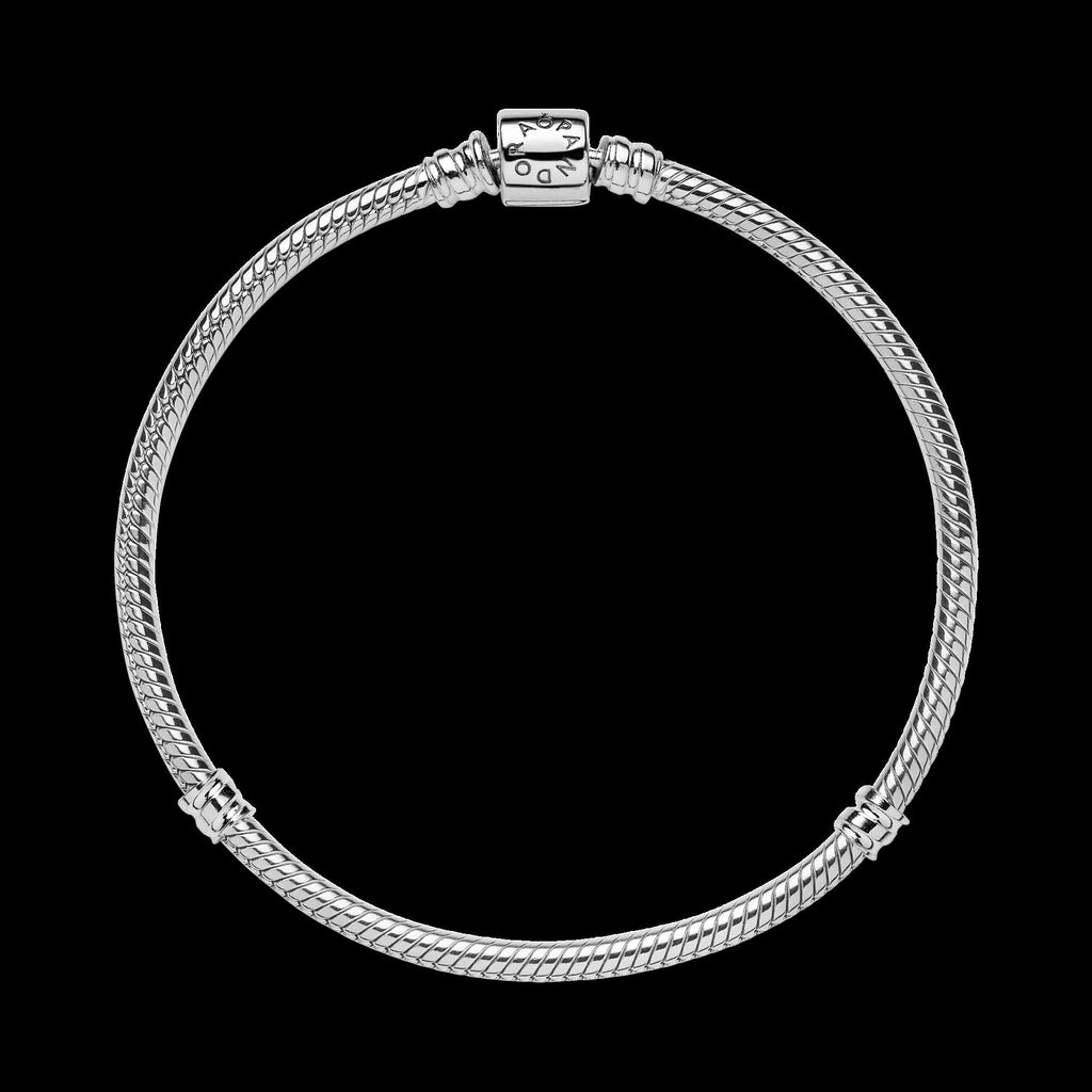 Pandora Moments Barrel Clasp Snake Chain Bracelet
