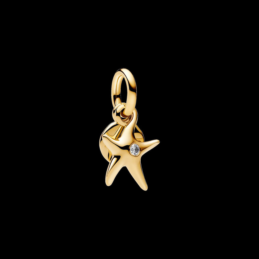 Treated Freshwater Cultured Baroque Pearl Squid Dangle Charm