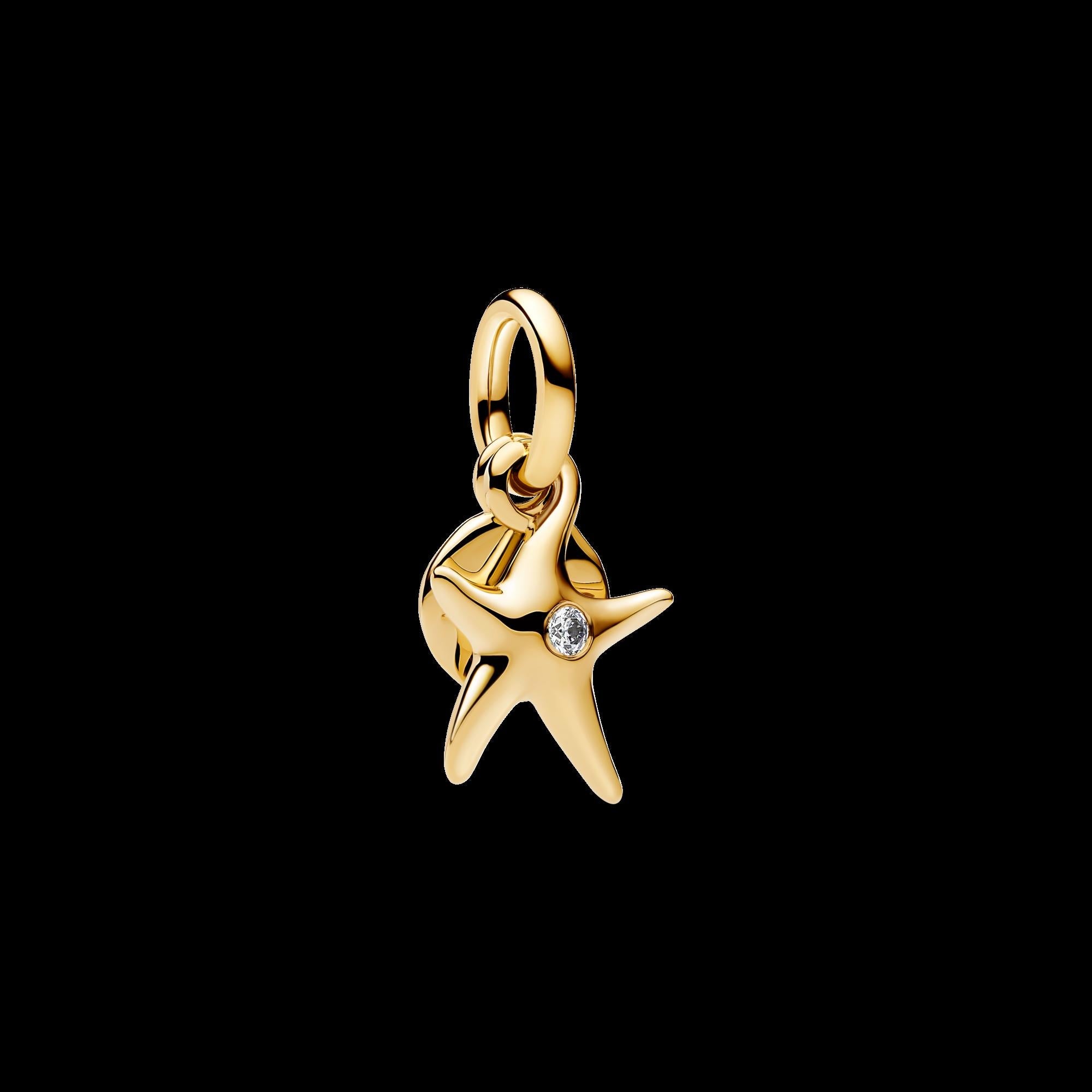 Treated Freshwater Cultured Baroque Pearl Mouse Dangle Charm