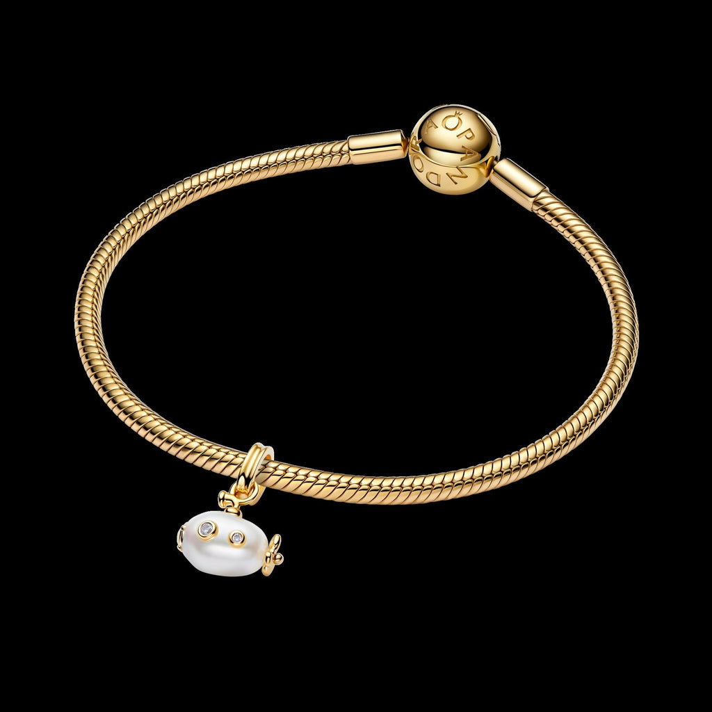 Treated Freshwater Cultured Baroque Pearl Submarine Dangle Charm