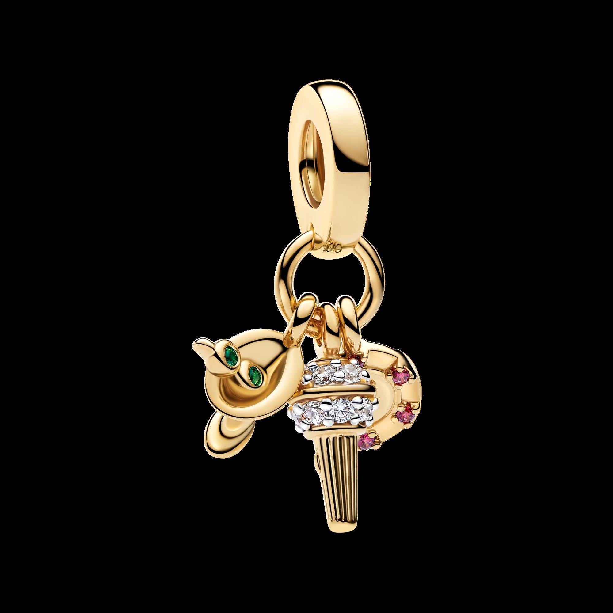 Treated Freshwater Cultured Baroque Pearl Ice Cream Dangle Charm