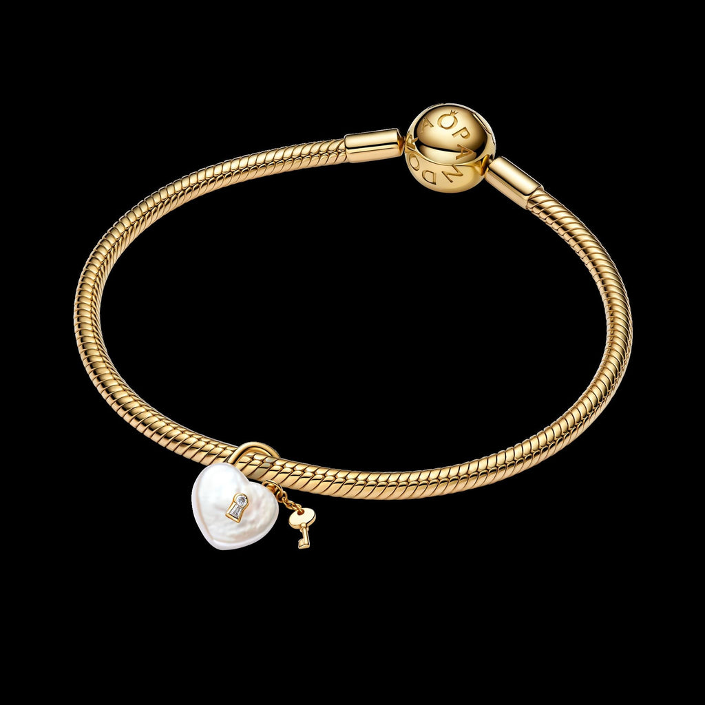 Treated Freshwater Cultured Baroque Pearl Peas in a Pod Dangle Charm